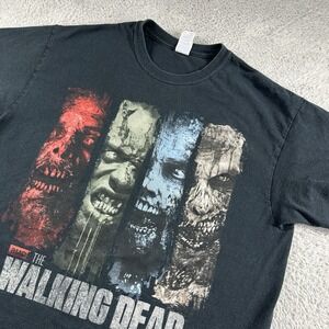 The Walking Dead TWD Shirt Mens Large Black Frames‎ Zombies Horror